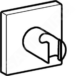 Hansa Supports - Support de douche, chrome 44440100