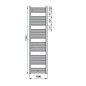 Zehnder Virando - Radiateur de salle de bains 1800x600 mm, raccordement externe, 978 W, blanc AB-180-060 Zehnder Virando - Radiateur de salle de bains 1800x600 mm, raccordement externe, 978 W, blanc AB-180-060