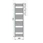 Zehnder Virando - Radiateur de salle de bains 1800x450 mm, raccordement externe, 757 W, blanc AB-180-045 Zehnder Virando - Radiateur de salle de bains 1800x450 mm, raccordement externe, 757 W, blanc AB-180-045
