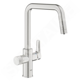 Grohe Blue Pure - Mitigeur d'évier avec fonction filtrante, supersteel 30595DC0