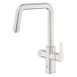 Grohe Blue Pure - Mitigeur d'évier avec fonction filtrante, supersteel 30595DC0