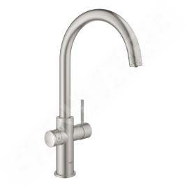 Grohe Blue Home - Mitigeur d’évier, avec unité réfrigérante et filtration, supersteel 31455DC1