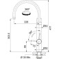 Franke Mitigeurs filtrants - Vital Tap mitigeur d’évier avec filtration d’eau intégrée, noir mat/inox 120.0621.312 Franke Mitigeurs filtrants - Vital Tap mitigeur d’évier avec filtration d’eau intégrée, noir mat/inox 120.0621.312