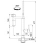 Franke Mitigeurs filtrants - Vital Tap mitigeur d’évier avec filtration d’eau intégrée, noir mat/inox 120.0621.312 Franke Mitigeurs filtrants - Vital Tap mitigeur d’évier avec filtration d’eau intégrée, noir mat/inox 120.0621.312