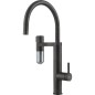 Franke Mitigeurs filtrants - Vital Tap mitigeur d’évier avec filtration d’eau intégrée, noir mat/inox 120.0621.312 Franke Mitigeurs filtrants - Vital Tap mitigeur d’évier avec filtration d’eau intégrée, noir mat/inox 120.0621.312