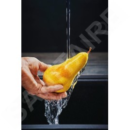 Franke Mitigeurs filtrants - Vital Tap mitigeur d’évier avec filtration d’eau intégrée, noir mat/inox 120.0621.312
