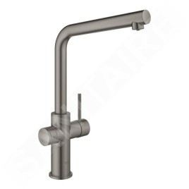 Grohe Blue Home - Mitigeur d'évier avec unité réfrigérante et filtration, Hard Graphite brossé 31454AL1