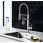 Franke Mitigeurs filtrants - Vital Tap mitigeur d’évier avec filtration d’eau intégrée, bec flexible et douchette, chrome/gun Franke Mitigeurs filtrants - Vital Tap mitigeur d’évier avec filtration d’eau intégrée, bec flexible et douchette, chrome/gun