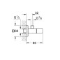 Grohe Eurocube - Robinet d'angle, Hard Graphite brossé 22012AL0