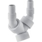 Geberit Accessoires - Embout cannelé équerre double G 1 152.767.11.1