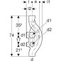 Geberit Accessoires - Culotte PE Sovent, DN 100/100/70 367.614.16.1