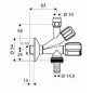 Schell Comfort - Robinet équerre combiné avec filtre, chrome 035600699