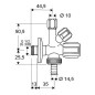 Schell Comfort - Robinet équerre combiné , chrome 035450699