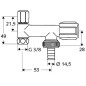 Schell Comfort - Vanne pour appareil, chrome 033740699
