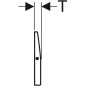 Geberit Accessoires - Plaque de fermeture Delta pour les réservoirs UP100, à visser, inox brossé 115.103.00.1