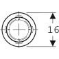 Geberit Accessoires - Prolongement de l'entonnoir PP, pour siphon de sol 100x100 mm 363.660.00.1