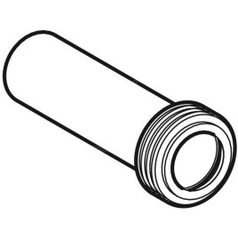 Geberit Accessoires - Rallonge de coude de chasse avec manchette, 185 mm 152.434.16.1