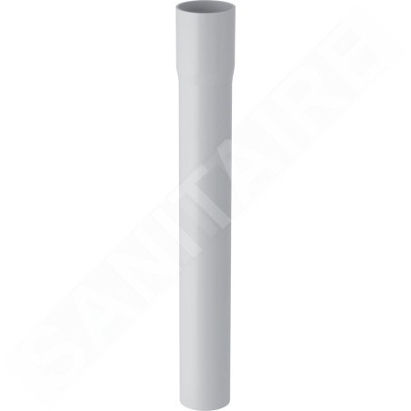 Geberit Accessoires - Rallonge de coude de chasse, droit 500 mm, avec manchon à emboîter, blanc alpin 118.133.11.1