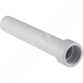 Geberit Accessoires - Rallonge avec raccord presse-étoupe, longueur 250 mm, d 50 mm, blanc alpin 152.160.11.1