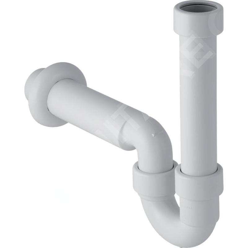 Geberit Accessoires - Siphon en tube pour appareils, d 50 mm, blanc alpin 152.702.11.1