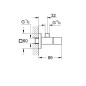 Grohe Eurocube - Robinet d'angle, supersteel 22012DC0