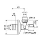 Schell Comfort - Vanne d’angle, chrome 049170695