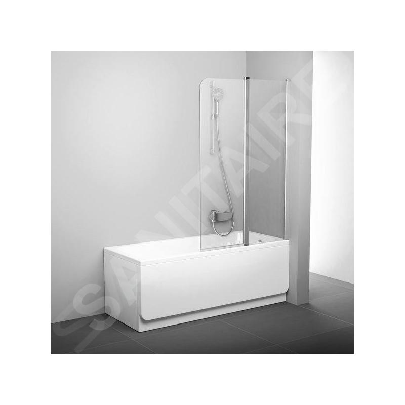 Ravak Chrome - Paroi de baignoire en deux parties CVS2-100 R, 990x1500 mm, droite, aluminium brillant/verre transparent Ravak Chrome - Paroi de baignoire en deux parties CVS2-100 R, 990x1500 mm, droite, aluminium brillant/verre transparent