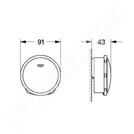 Grohe Talentofill - Kit de remplissage, de vidage et de trop-plein, Hard Graphite 19952A00