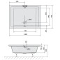 Polysan Deep - Receveur de douche profond avec construction, 1000x750x260 mm, blanc 72880 Polysan Deep - Receveur de douche profond avec construction, 1000x750x260 mm, blanc 72880