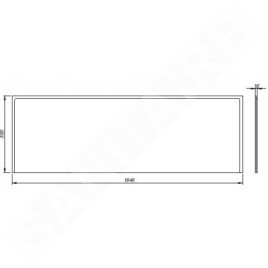 Kolo Uni 2 - Panneau frontal pour baignoire, 1700 mm, blanc PWP2372000
