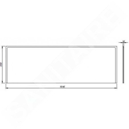 Kolo Uni 2 - Panneau frontal pour baignoire, 1700 mm, blanc PWP2372000