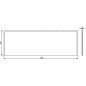 Kolo Uni 2 - Panneau frontal pour baignoire, 1700 mm, blanc PWP2372000 Kolo Uni 2 - Panneau frontal pour baignoire, 1700 mm, blanc PWP2372000