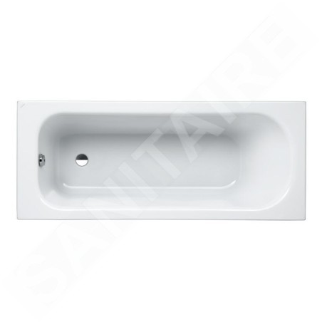 Laufen Solutions - Baignoire avec support, 1700x700 mm, blanc H2225010000001