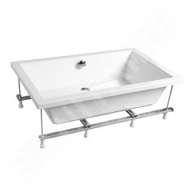 Polysan Deep - Receveur de douche profond avec construction, 1000x750x260 mm, blanc 72880