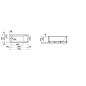 Laufen Pro - Baignoire avec support et panneau frontal gauche, 1700x750 mm, blanc H2319550000001 Laufen Pro - Baignoire avec support et panneau frontal gauche, 1700x750 mm, blanc H2319550000001