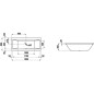 Laufen Pro - Baignoire 1800x800 mm, blanc H2329500000001 Laufen Pro - Baignoire 1800x800 mm, blanc H2329500000001