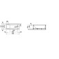 Laufen Pro - Baignoire avec support et panneau frontal droit, 1700x750 mm, blanc H2319560000001 Laufen Pro - Baignoire avec support et panneau frontal droit, 1700x750 mm, blanc H2319560000001