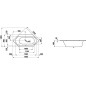 Laufen Solutions - Baignoire 1900x900 mm, blanc H2255200000001