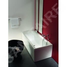 Laufen Pro - Baignoire avec support et panneau frontal droit, 1600x700 mm, blanc H2339560000001