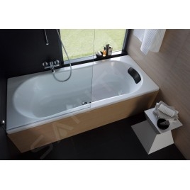 Laufen Solutions - Baignoire avec support et panneau en L gauche, 1700x750 mm, blanc H2235350000001