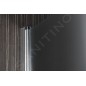 Aqualine Cabines de douche - Porte de douche Pilot, 700 mm, aluminium brillant/verre Brick PT070