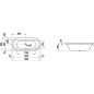 Laufen Solutions - Baignoire 1800x800 mm, blanc H2245100000001 Laufen Solutions - Baignoire 1800x800 mm, blanc H2245100000001