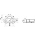 Laufen Solutions - Baignoire d'angle avec support, 1400x1400 mm, blanc H2425010000001 Laufen Solutions - Baignoire d'angle avec support, 1400x1400 mm, blanc H2425010000001