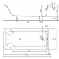 Kolo Rekord - Baignoire 1700x750 mm, blanc XWP1671000 Kolo Rekord - Baignoire 1700x750 mm, blanc XWP1671000