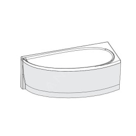 Ravak Panneaux de bain - Face avant pour baignoire Avocado 1500 mm, droite, blanc CZS1000A00
