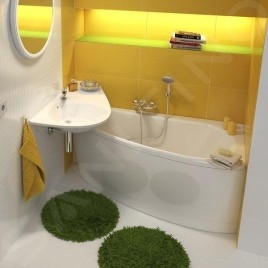 Ravak Panneaux de bain - Face avant pour baignoire Avocado 1500 mm, droite, blanc CZS1000A00