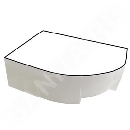Ravak Panneaux de bain - Panneau frontal pour baignoire Rosa 95, 1600 mm, gauche, blanc CZ57100A00