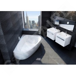 Ravak LoveStory II - Baignoire asymétrique 1960x1390 mm, gauche, blanc C751000000