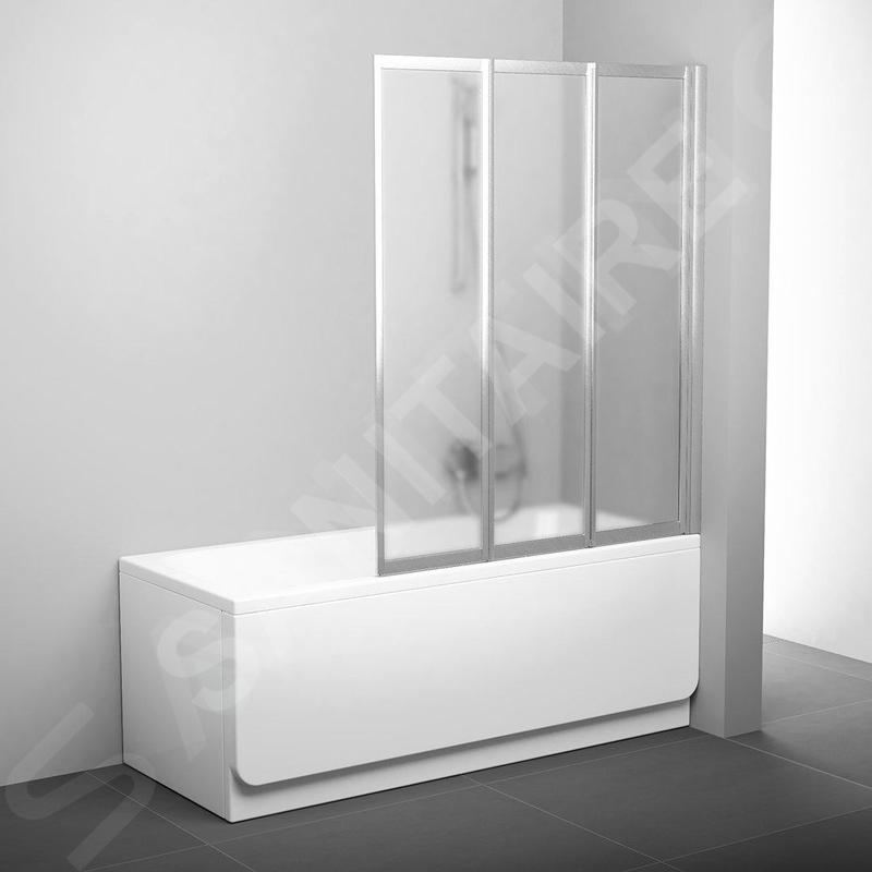 Ravak Supernova - Paroi de baignoire pliante VS3 130, 1296x1400 mm, satin/Grape 795V0U00ZG Ravak Supernova - Paroi de baignoire pliante VS3 130, 1296x1400 mm, satin/Grape 795V0U00ZG