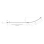 Ravak Supernova - Pare-baignoire VSK2 Rosa 140 L, gauche, blanc/verre 76L70100Z1